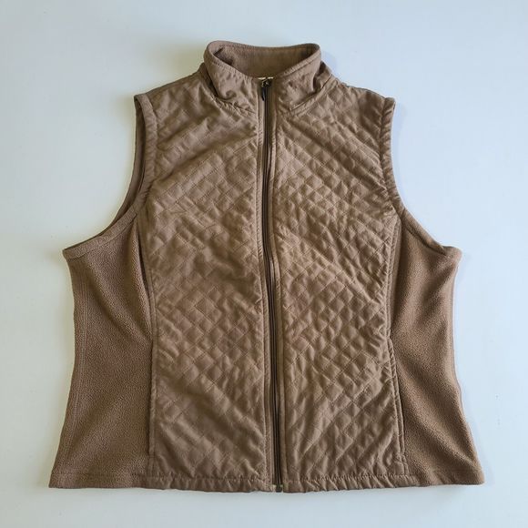 Columbia Quilted Vest Women's Size Medium Brown - Picture 1 of 8